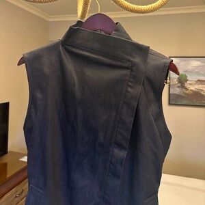 Harputs’ Own sleeveless denim trench coat